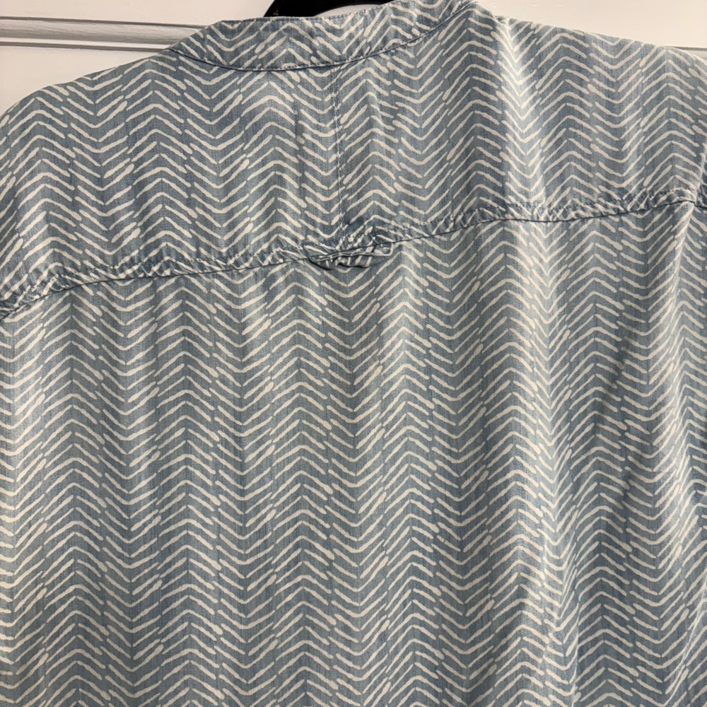 Vineyard Vines‎ Blue and White Zigzag Dress size 2 - Picture 11 of 12
